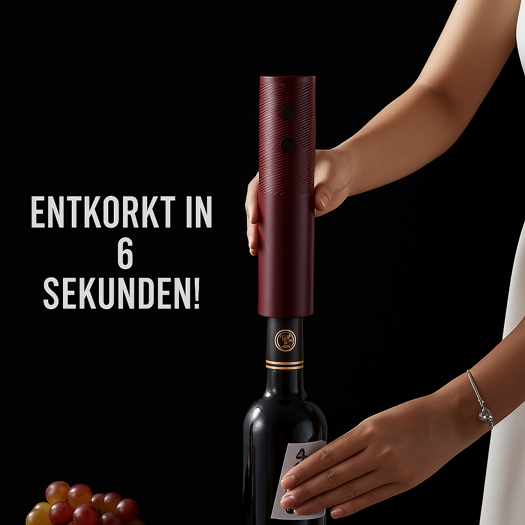 VINOVIDI Elektrischer Weinflaschenöffner – wiederaufladbar, automatisch und elegant