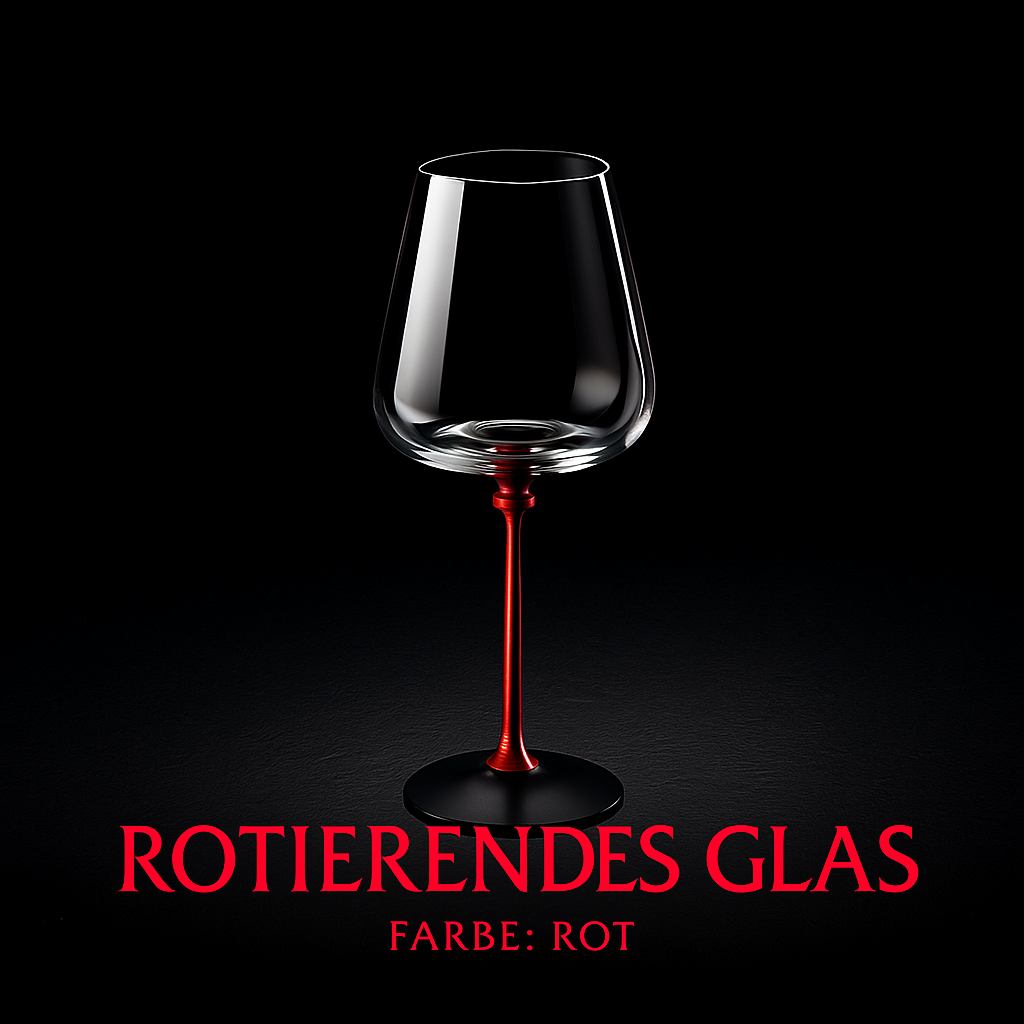 VINOVIDI Rotierendes Weinglas – Handgefertigtes Kristallglas