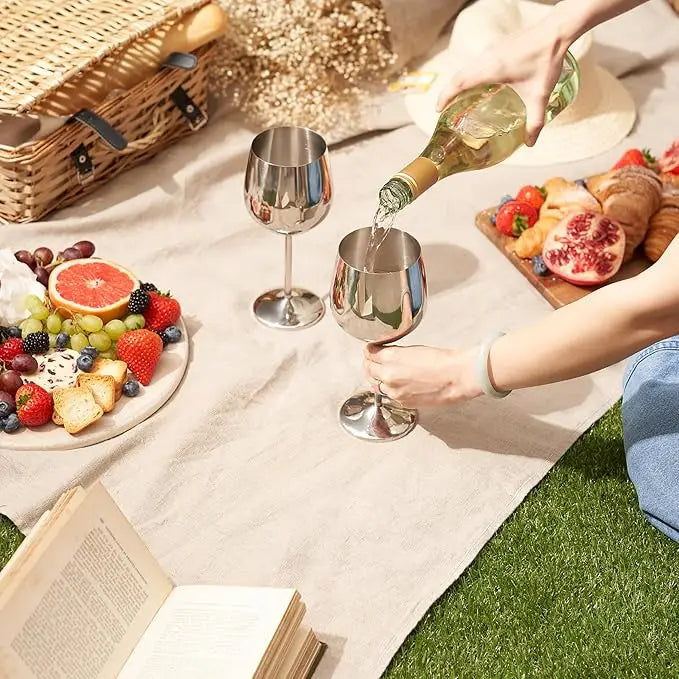 VINOVIDI – Edelstahl-Weinglas (500 ml)